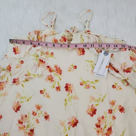 NWT O'Neill Small Elena Floral Tank Top - Picture 5 of 7